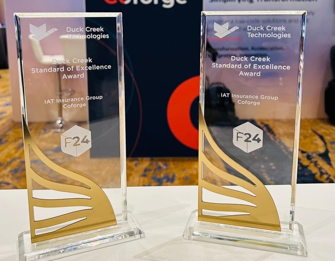 Coforge wins the standard of excellence award for its strategic transformation journey with IAT Insurance Group