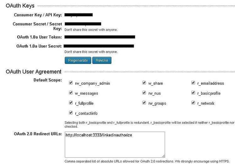 Integration with LinkedIn using Mule ESB