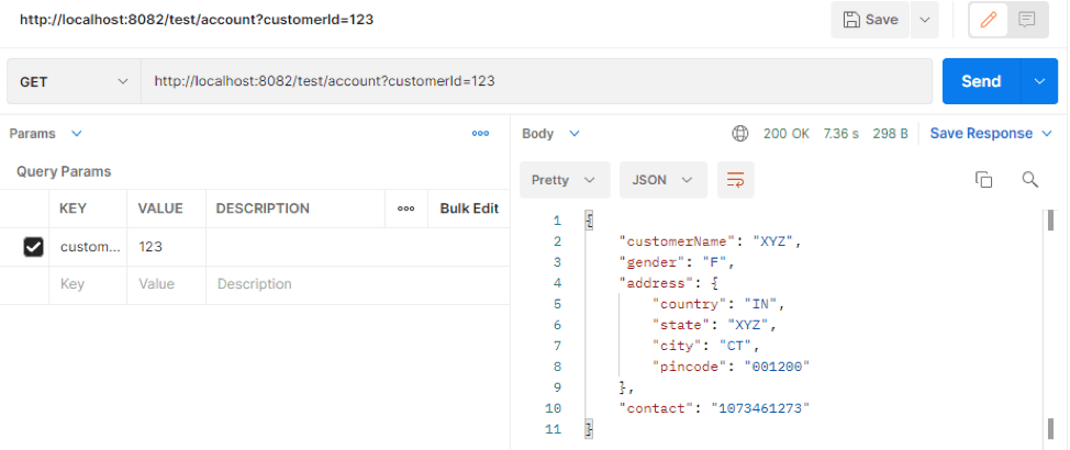 8082 is the port where our API is listening