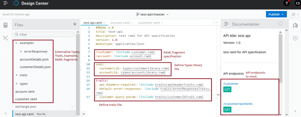 Sample RAML with best practices: