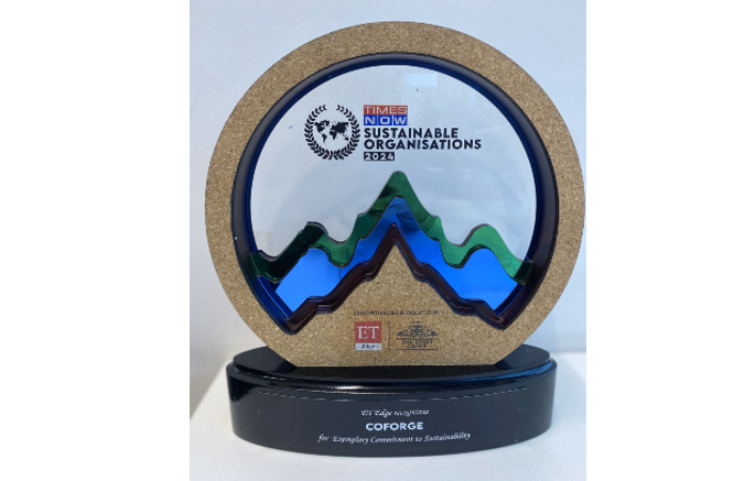 Coforge has been recognised and felicitated as one of the Times Now Sustainable Organizations 2024 for exemplary commitment to sustainability. 